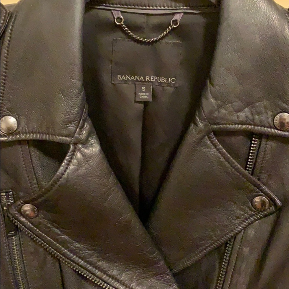Banana Republic Leather Jacket - Picture 2 of 7